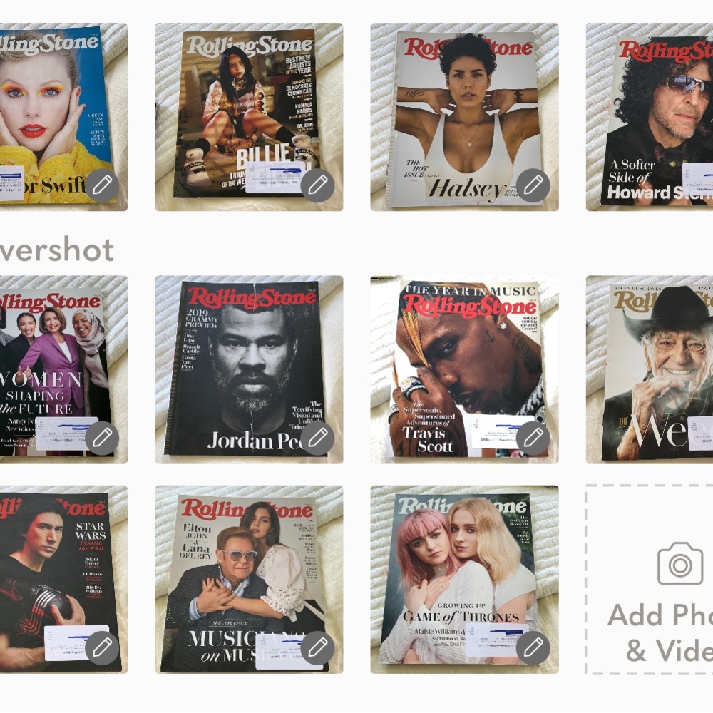 ROLLING STONE Billy Eilish Halsey howard stern Travis scott taylor swift MORE
